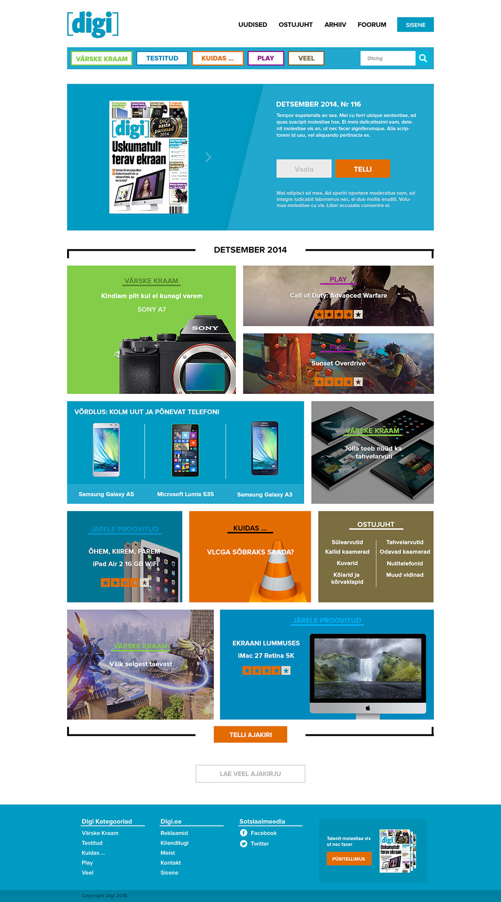 Digi home page