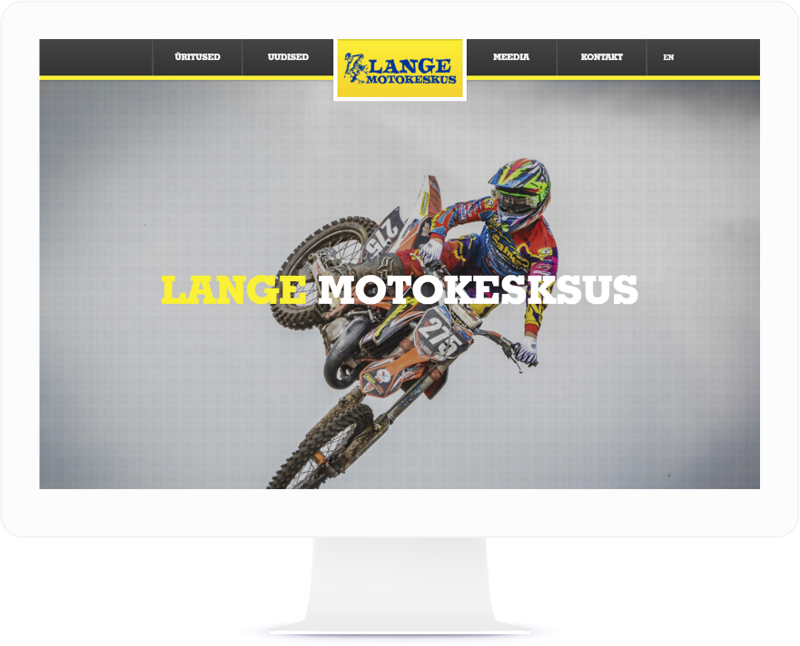 Lange homepage in a Mac