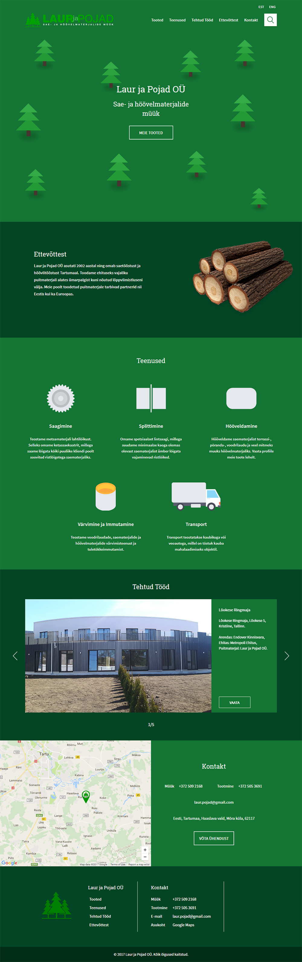 Full Laur ja Pojad homepage